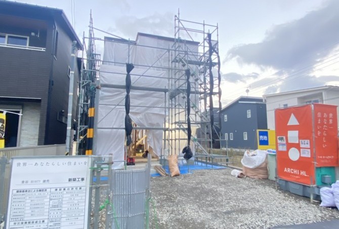 【舞鶴市倉谷 分譲予定地   上棟いたしました！！】