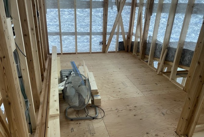 アーキホームライフの建築中現場